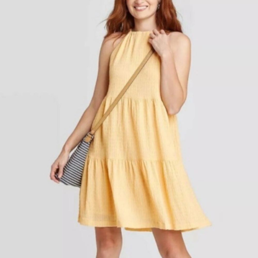 A New Day Tiered, Halter Dress